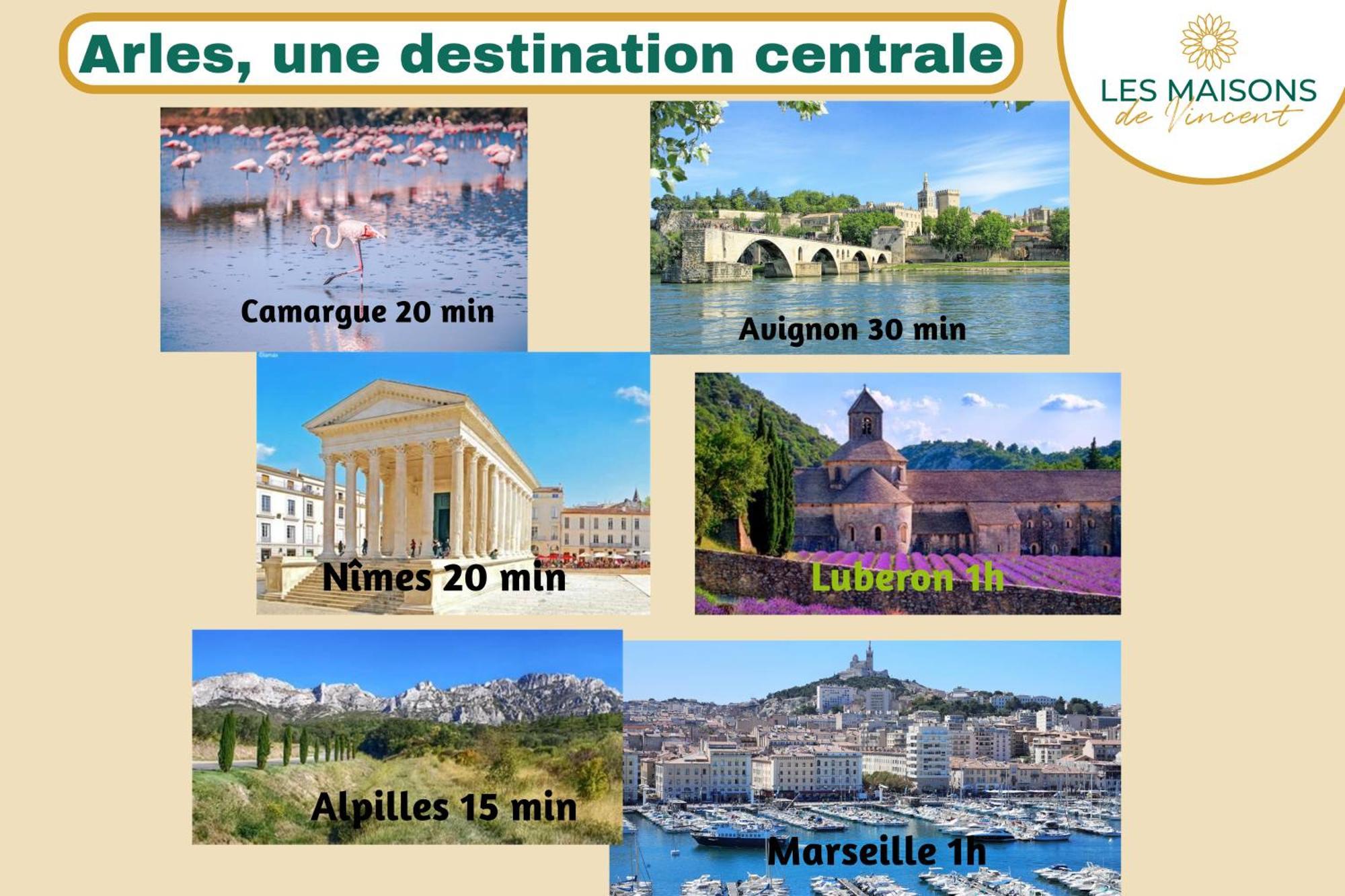 Felibrige - Clim - Cour Villa Arles Dış mekan fotoğraf